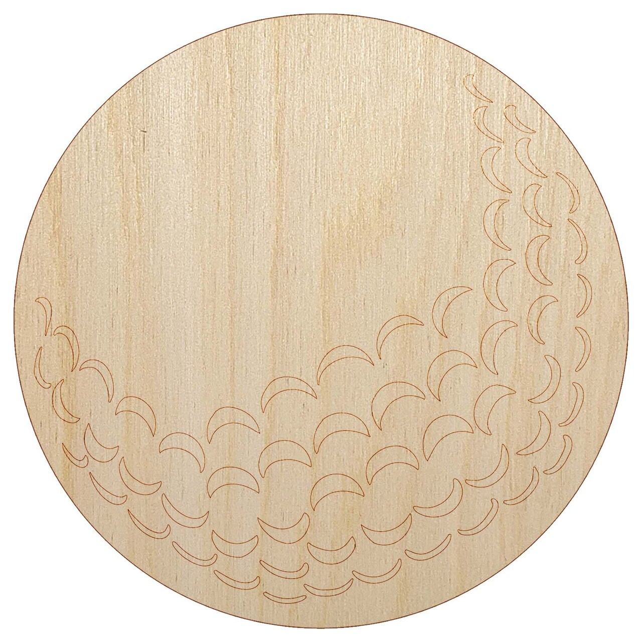 Golf Ball Sports Unfinished Wood Shape Piece Cutout for DIY Craft Projects